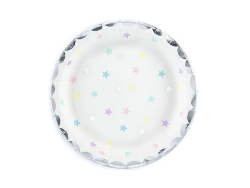 Picture of UNICORN STARS PAPER PLATES 18CM